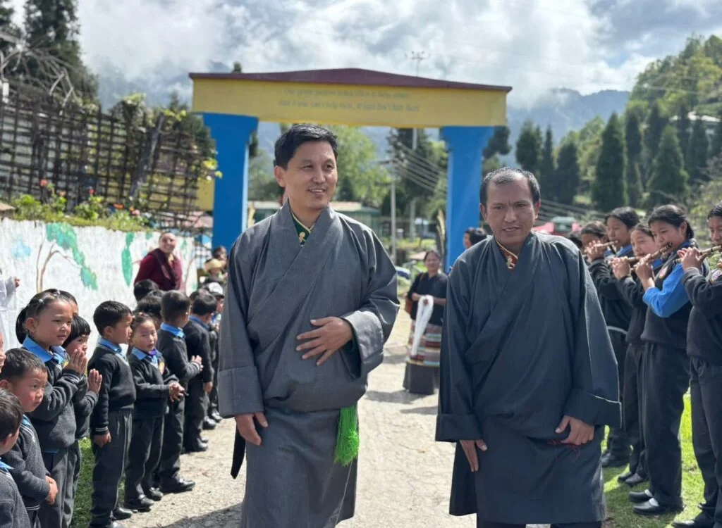 Education Secretary Jigme Namgyal Visits Tenzingang Tibetan Settlement and Sambhota School to Address Students and Staff  