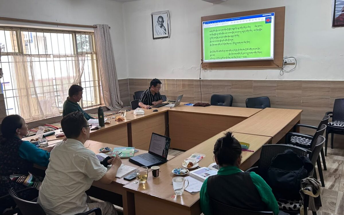 Department of Education Holds Review and Editing Meeting for Tibetan Translation of Universal Ethics Education Curriculum