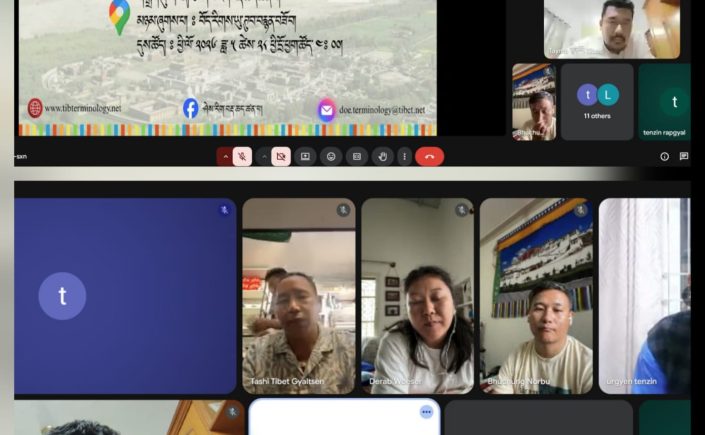 བོད་རིགས་ཡུ་ཊུབ་བརྙན་བཟོ་བ་དང་ལྷན་དུ་ཐ་སྙད་གཏན་འབེབས་ཞུ་ཕྱོགས་དང་འབྲེལ་བའི་དྲྭ་ཐོག་ཚོགས་འདུ་བསྐོང་ཚོགས།